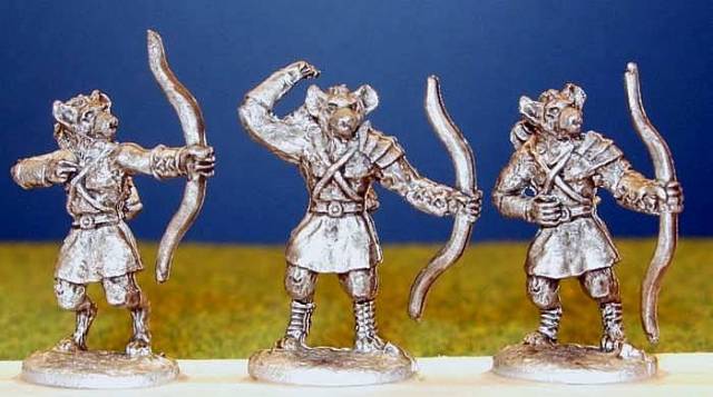 Figurines Métal Hyena Men Warriors 15mm - Miniatures Jeu De Guerre / Peinture - Lot P44 - Occasion