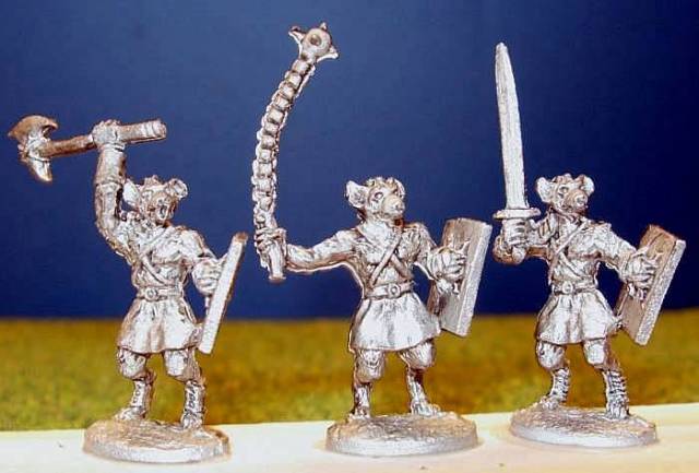 Figurines Métal 15mm Hyena Men Warriors - Miniatures Pour Jeu De Guerre - Occasion